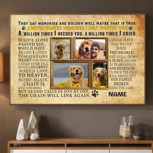 89Prints-Personalized Dog Memorial Poster – A Heartfelt Tribute to Your Loyal Friend