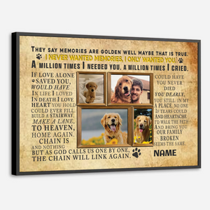 89Prints-Personalized Dog Memorial Poster – A Heartfelt Tribute to Your Loyal Friend