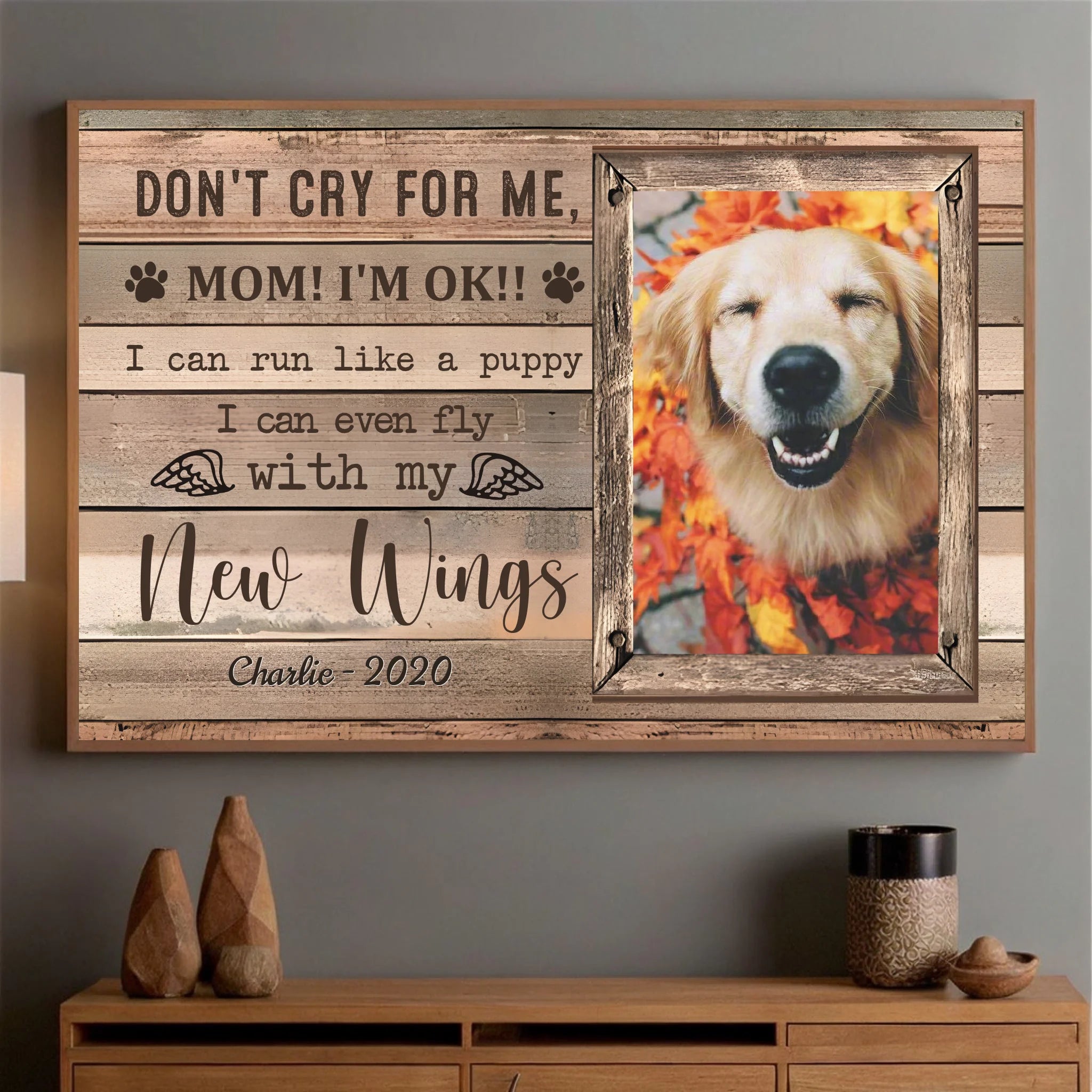 Customizable Pet Memorial Poster – Because Some Goodbyes Last Forever-89Prints