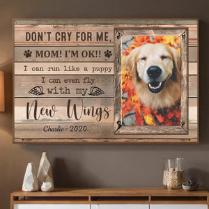 Customizable Pet Memorial Poster – Because Some Goodbyes Last Forever-89Prints