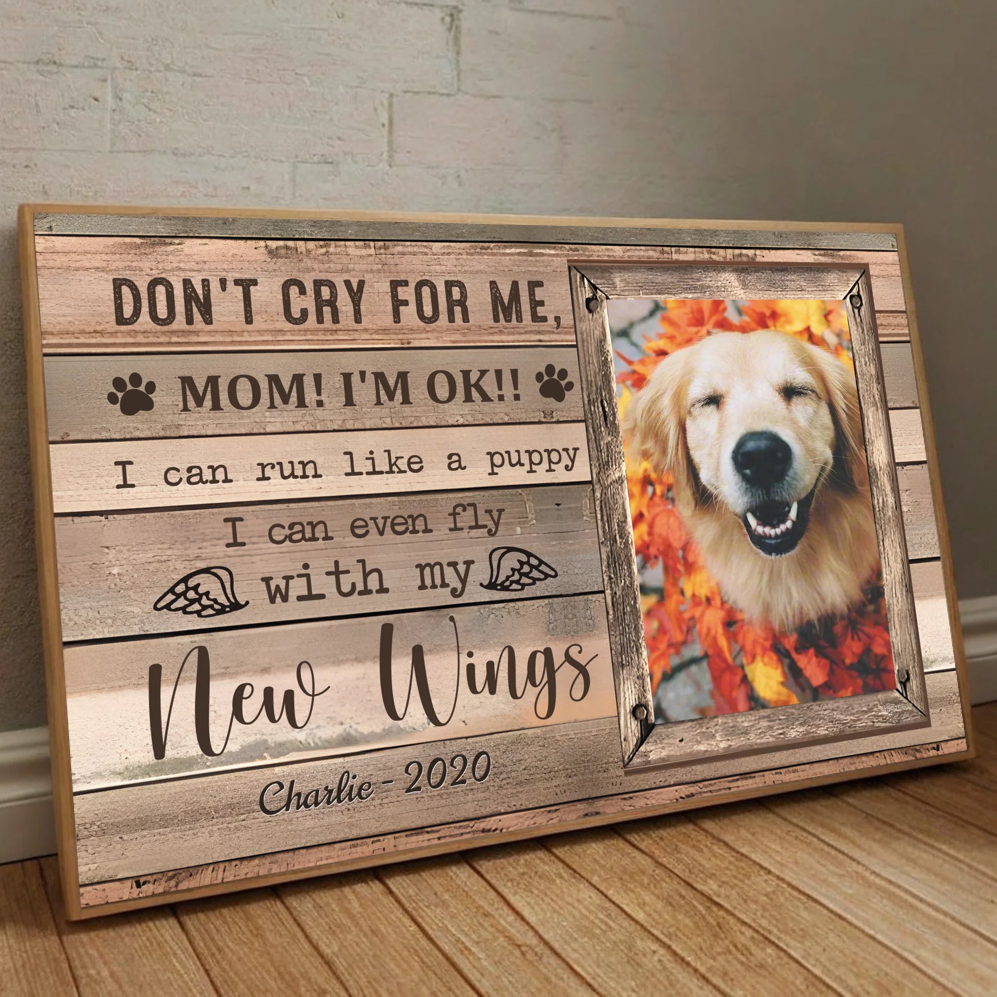 Customizable Pet Memorial Poster – Because Some Goodbyes Last Forever-89Prints