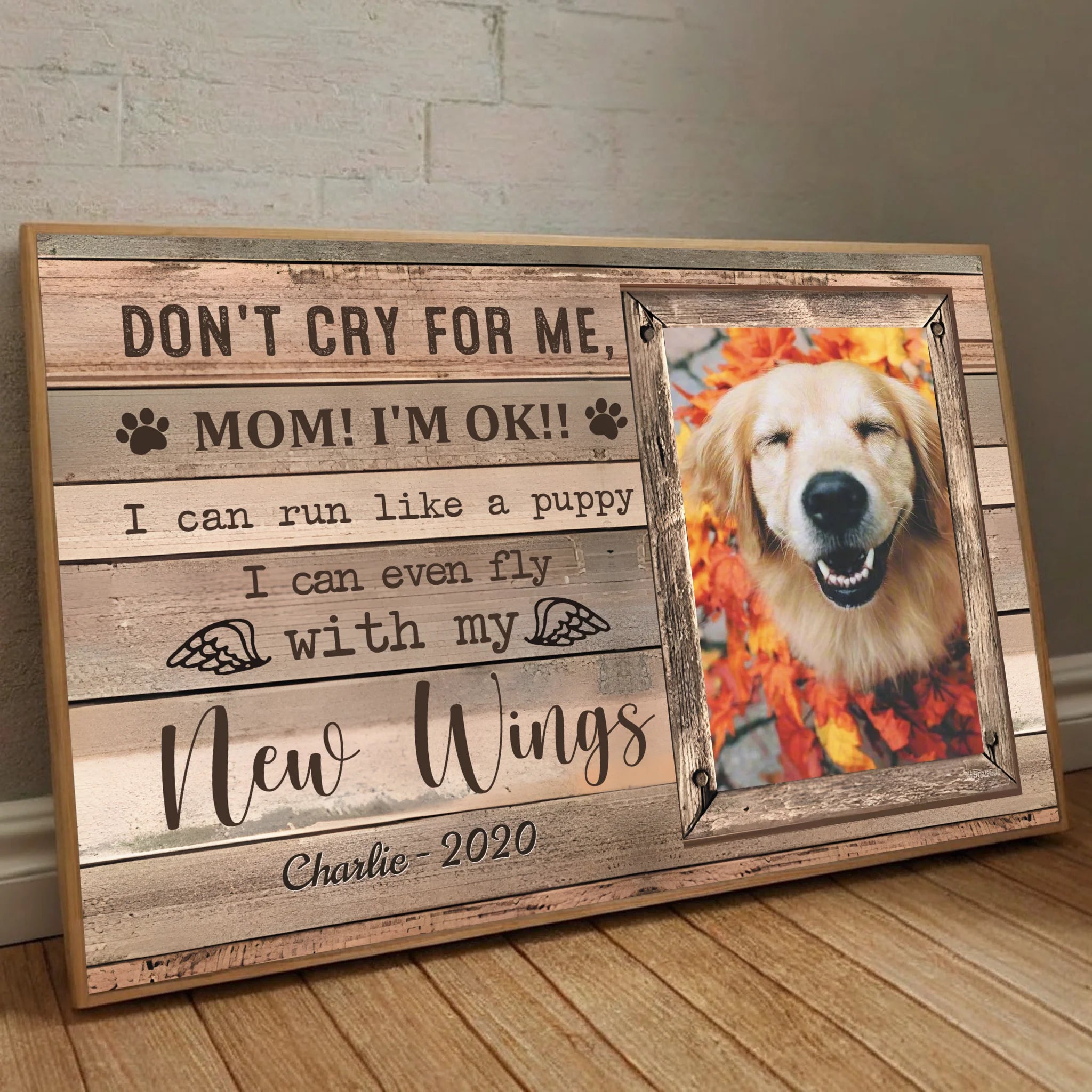 Customizable Pet Memorial Poster – Because Some Goodbyes Last Forever-89Prints