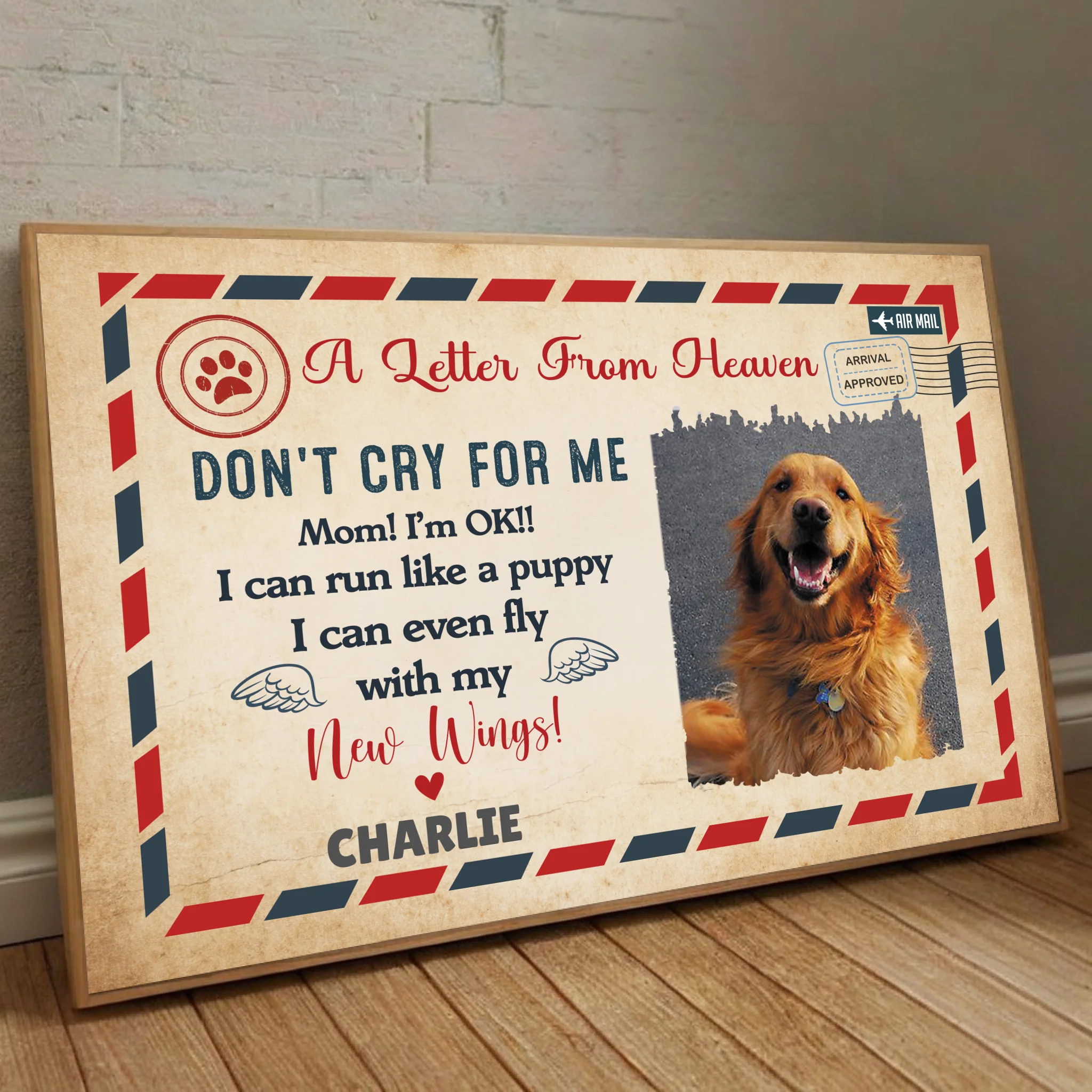 89Prints-Customizable Pet Memorial Poster – Because Some Goodbyes Last Forever