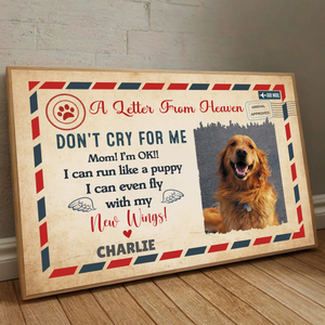89Prints-Customizable Pet Memorial Poster – Because Some Goodbyes Last Forever