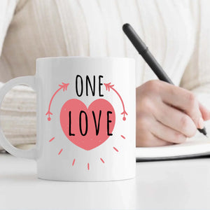 One Love and Together Since Couple Photo Mug A Custom Romantic Gift for Couples  -  89Ptints