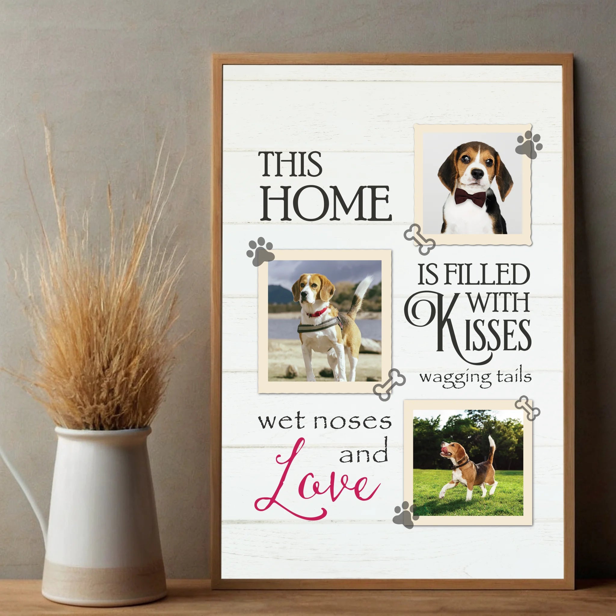 This Home is Filled with Kisses Custom Photo Poster A Heartwarming Personalized Gift - 89Prints