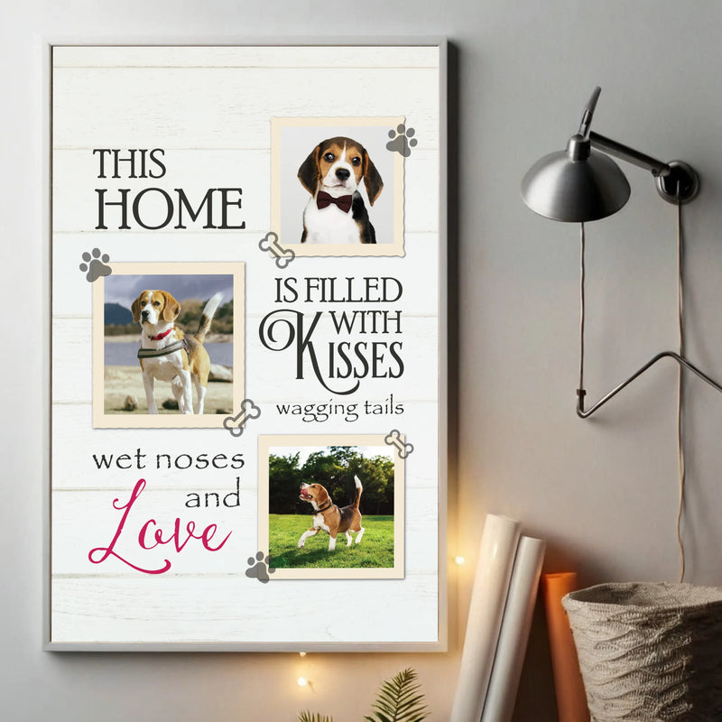This Home is Filled with Kisses Custom Photo Poster A Heartwarming Personalized Gift - 89Prints