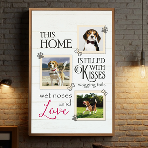 This Home is Filled with Kisses Custom Photo Poster A Heartwarming Personalized Gift - 89Prints