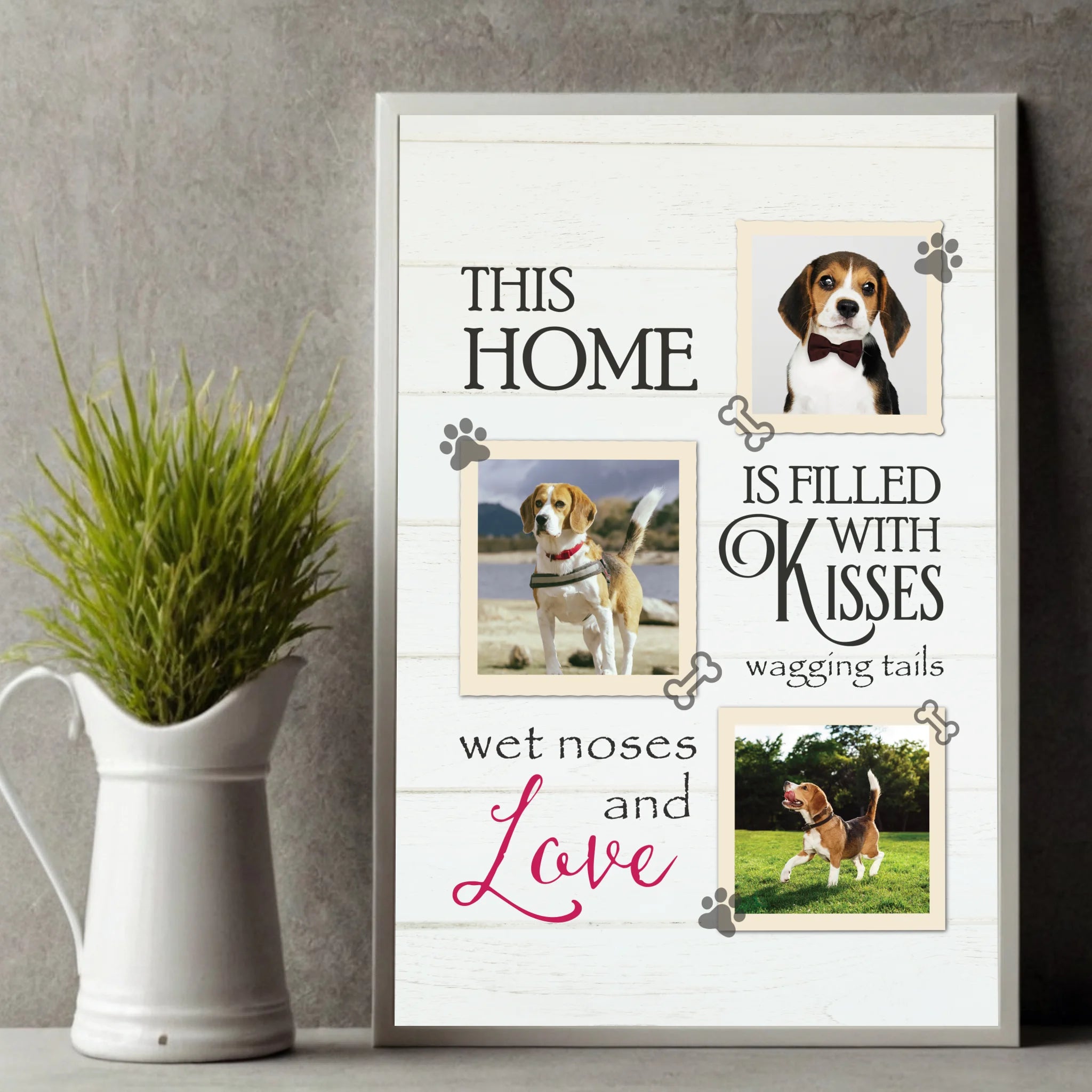 This Home is Filled with Kisses Custom Photo Poster A Heartwarming Personalized Gift - 89Prints