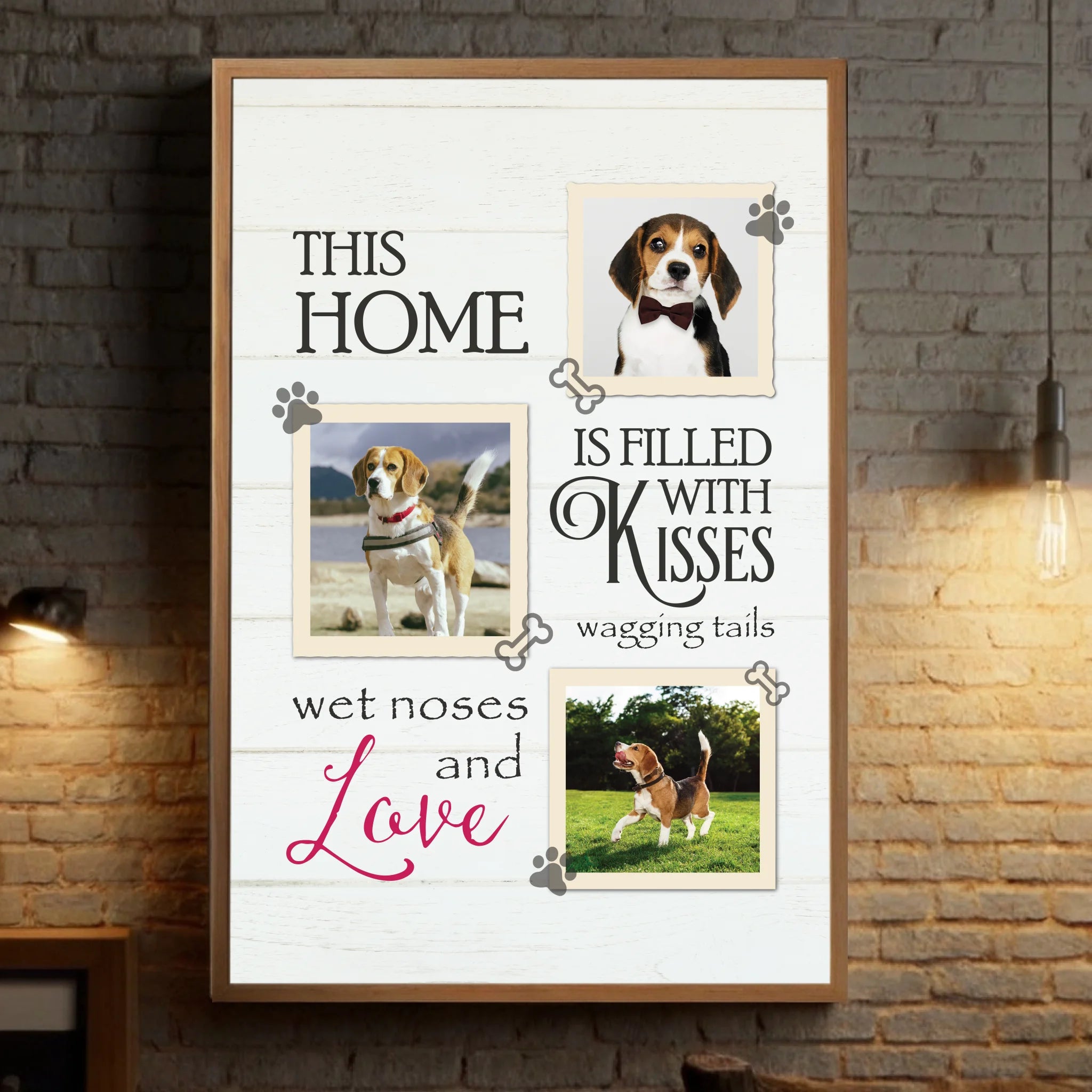 This Home is Filled with Kisses Custom Photo Poster A Heartwarming Personalized Gift - 89Prints