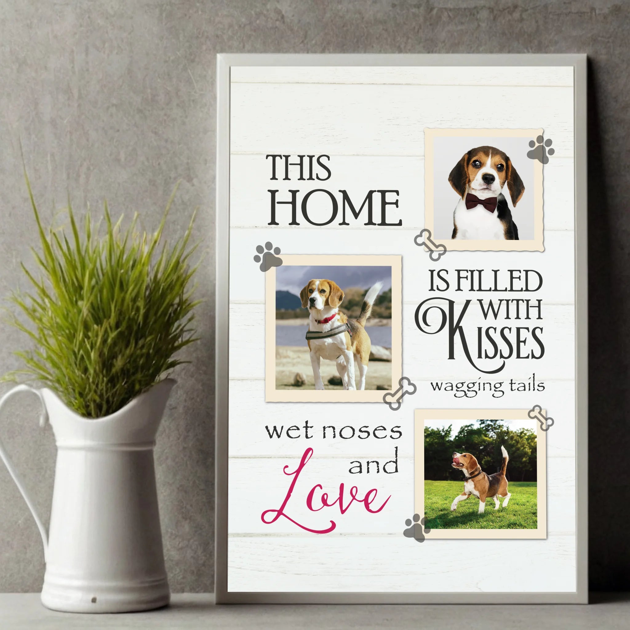This Home is Filled with Kisses Custom Photo Poster A Heartwarming Personalized Gift - 89Prints