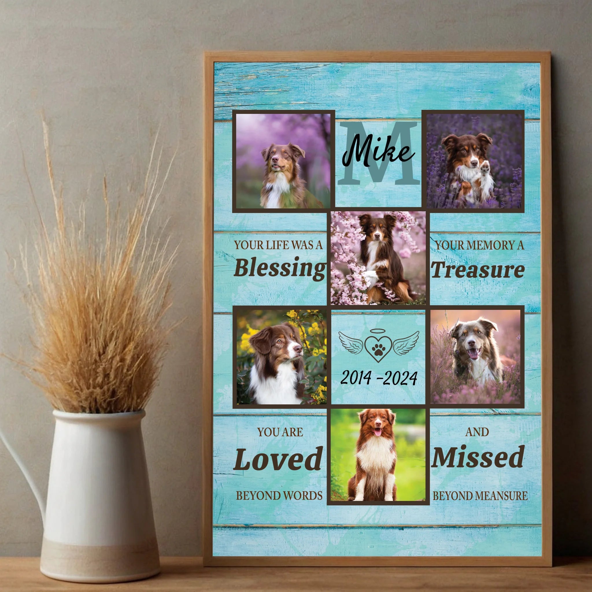 Personalized Pet Memorial Poster A Heartfelt Way to Cherish Your Furry Friend’s Memory - 89Prints