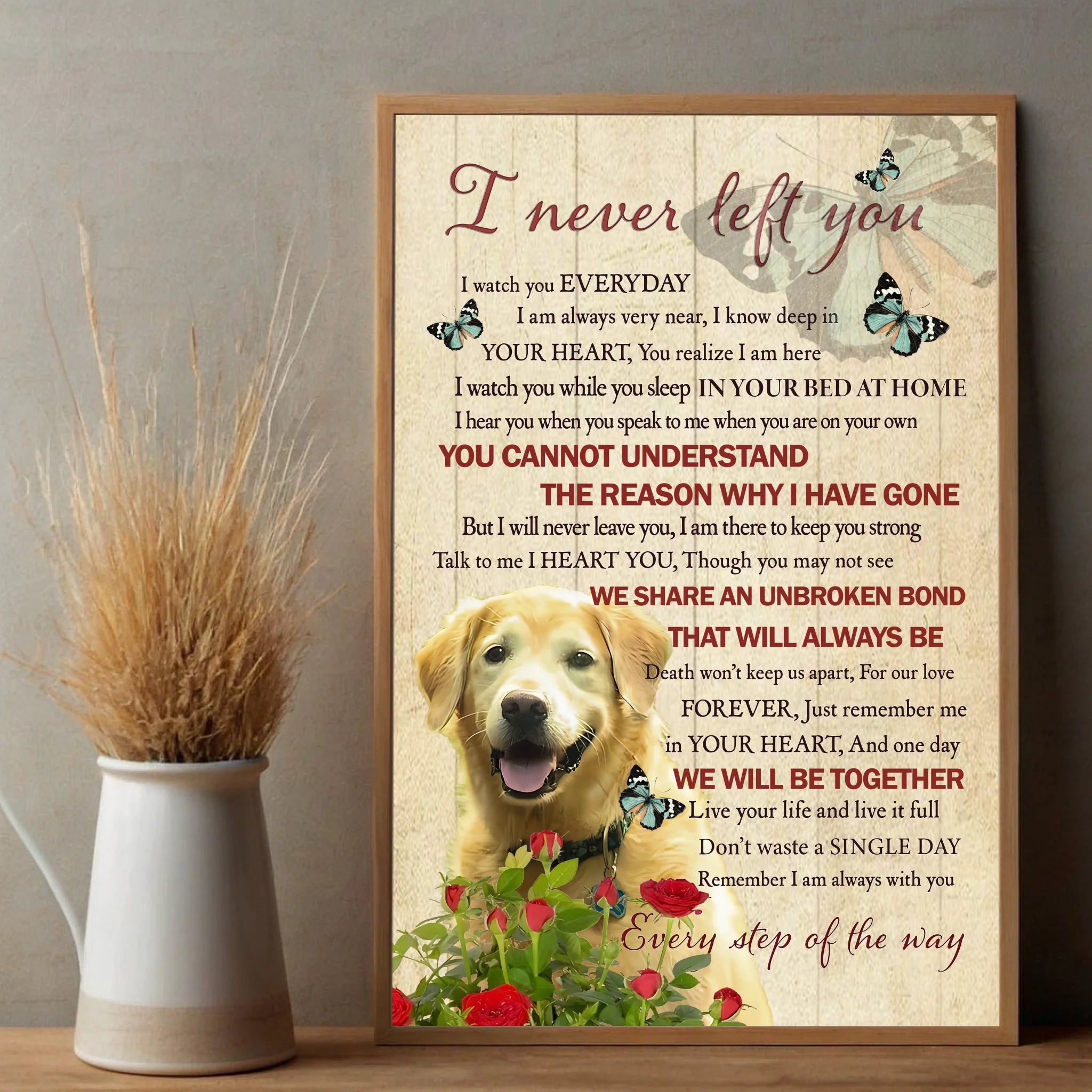 Always With You – Custom Pet Memorial Poster A Heartfelt Tribute to Your Beloved Pet from 89Prints