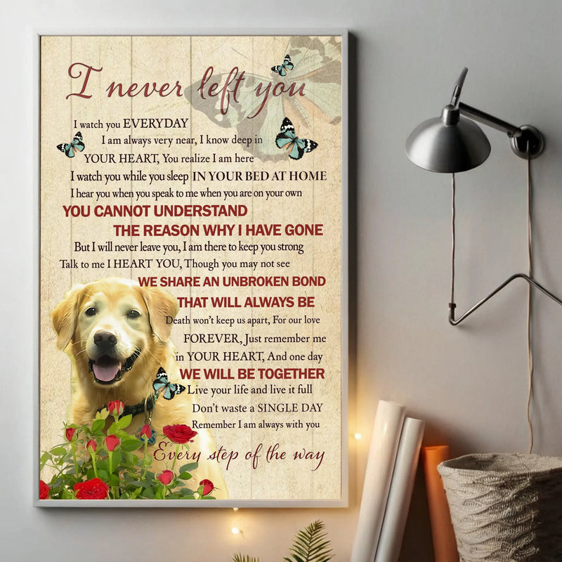 Always With You – Custom Pet Memorial Poster A Heartfelt Tribute to Your Beloved Pet from 89Prints