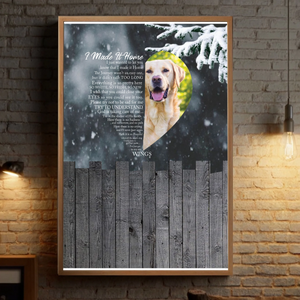A Home With Lovely Angel Dogs – Custom Dog Memorial Poster to Honor Your Pup’s Memory - 80Prints