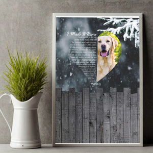 A Home With Lovely Angel Dogs – Custom Dog Memorial Poster to Honor Your Pup’s Memory - 80Prints