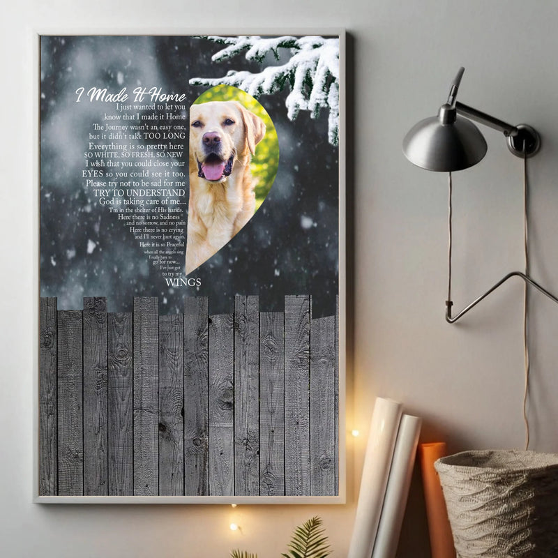 A Home With Lovely Angel Dogs – Custom Dog Memorial Poster to Honor Your Pup’s Memory - 80Prints
