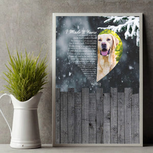 A Home With Lovely Angel Dogs – Custom Dog Memorial Poster to Honor Your Pup’s Memory - 80Prints
