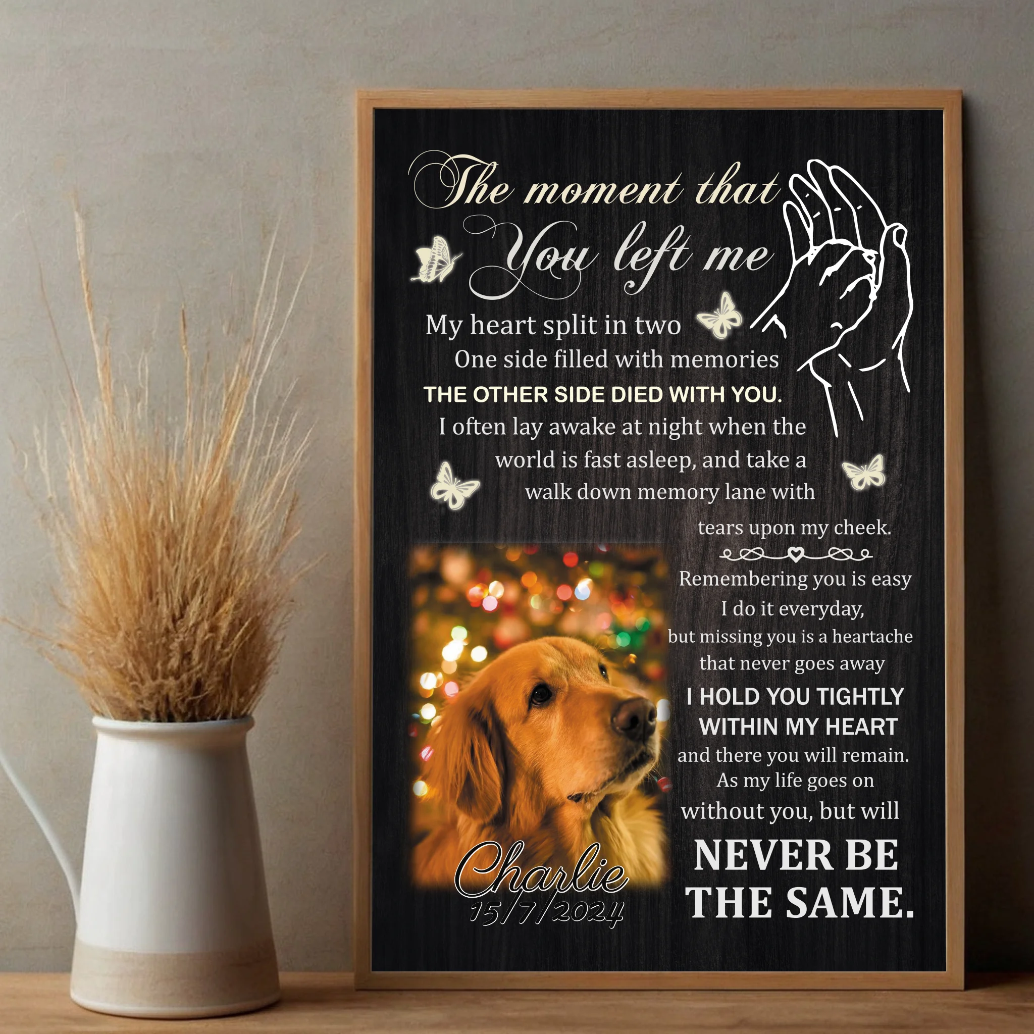 Personalized Pet Memorial Poster A Beautiful Tribute to Honor Your Loyal Friend - 89Prints