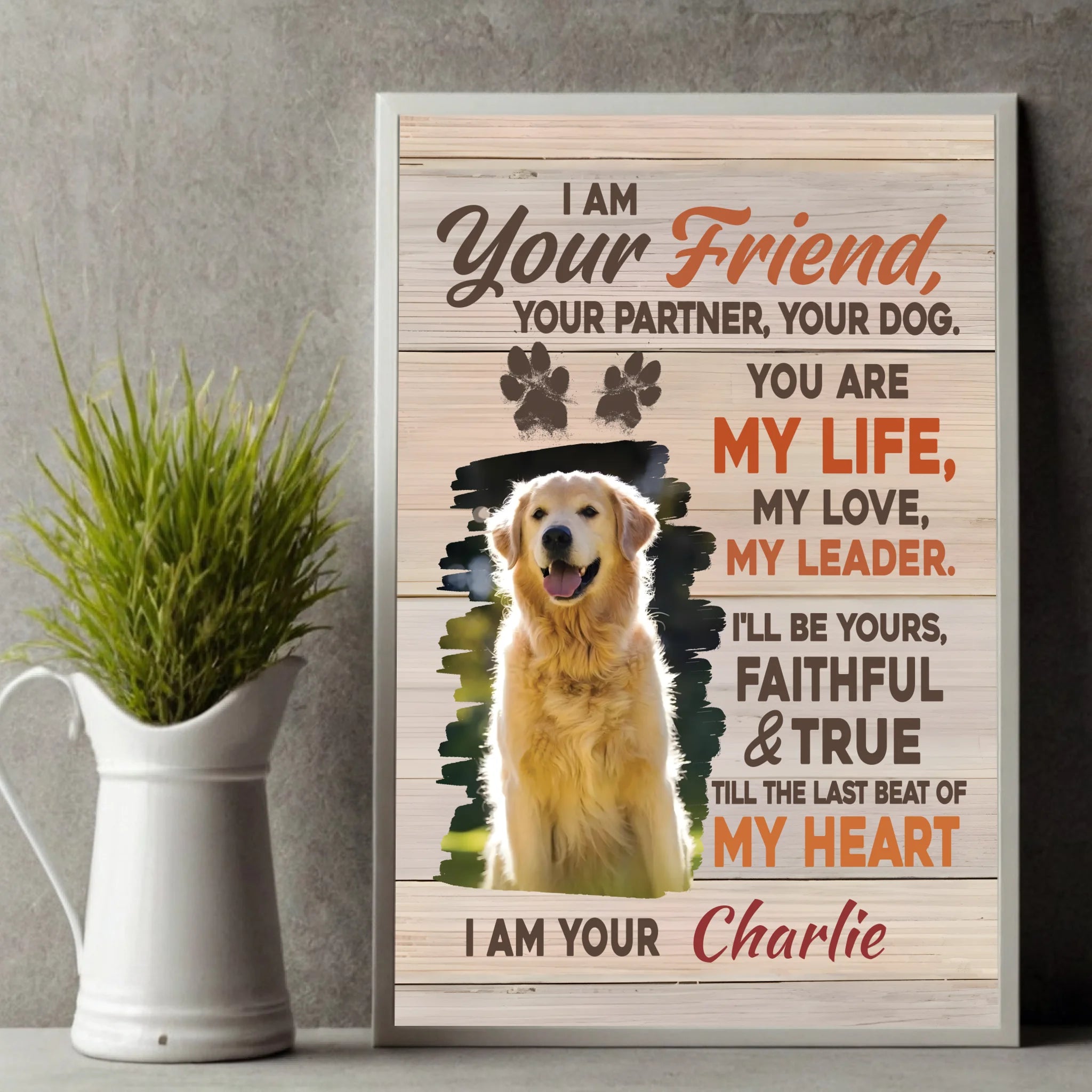 Personalized Dog Poster A Tribute to the Unbreakable Bond with Your Lifelong Best Friend - 89Prints