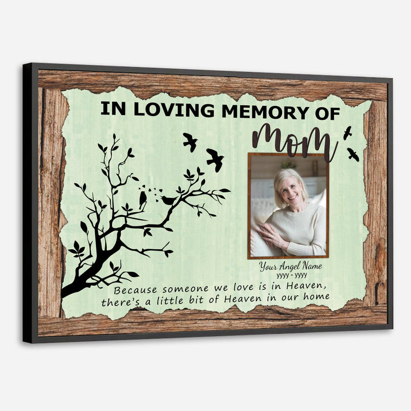 Forever Smile – Custom Memorial Poster with Your Mom’s Photo, a Lasting Tribute from 89Prints