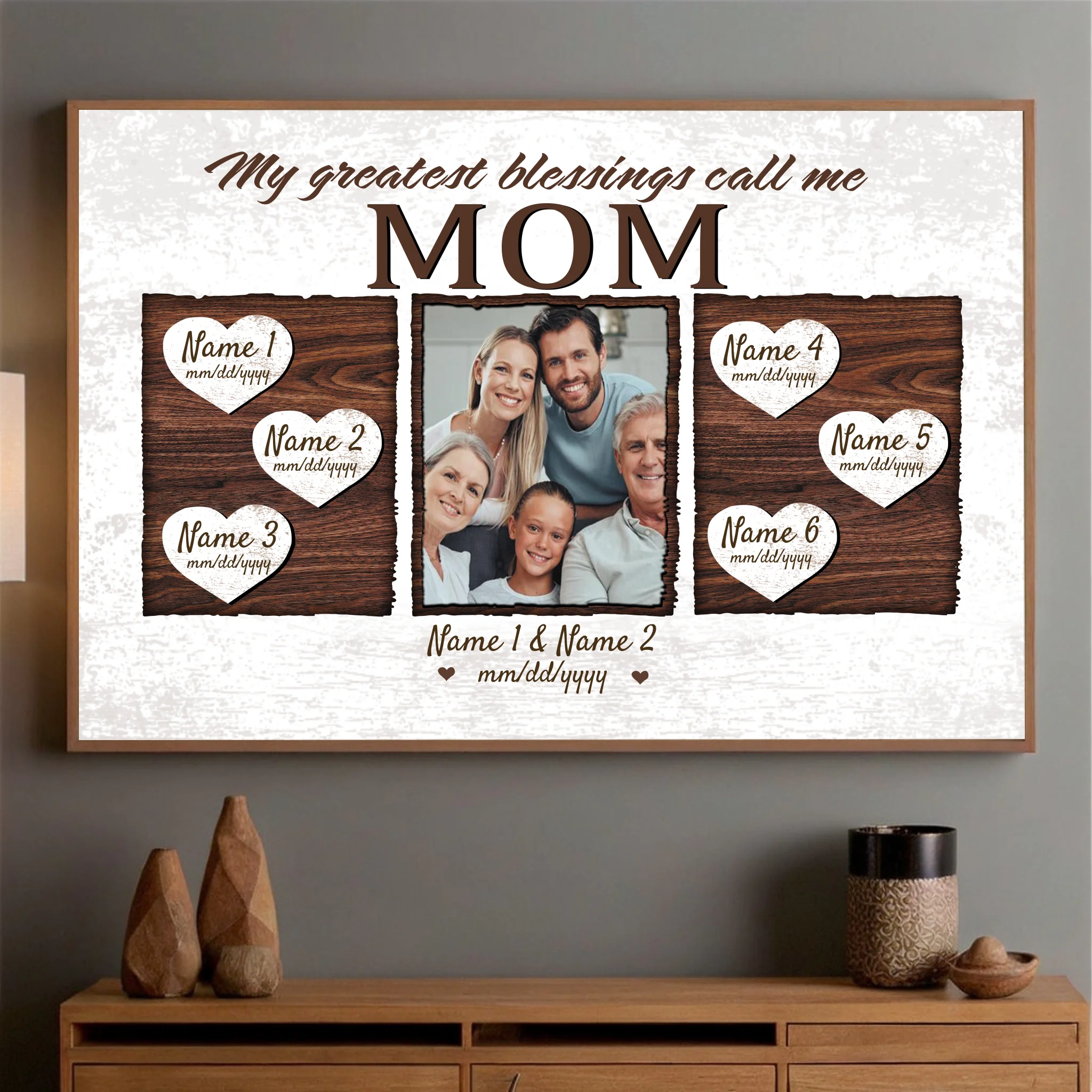 Mom is Everything – Personalized Family Poster Honoring the Love That Holds You Together - 89Prints