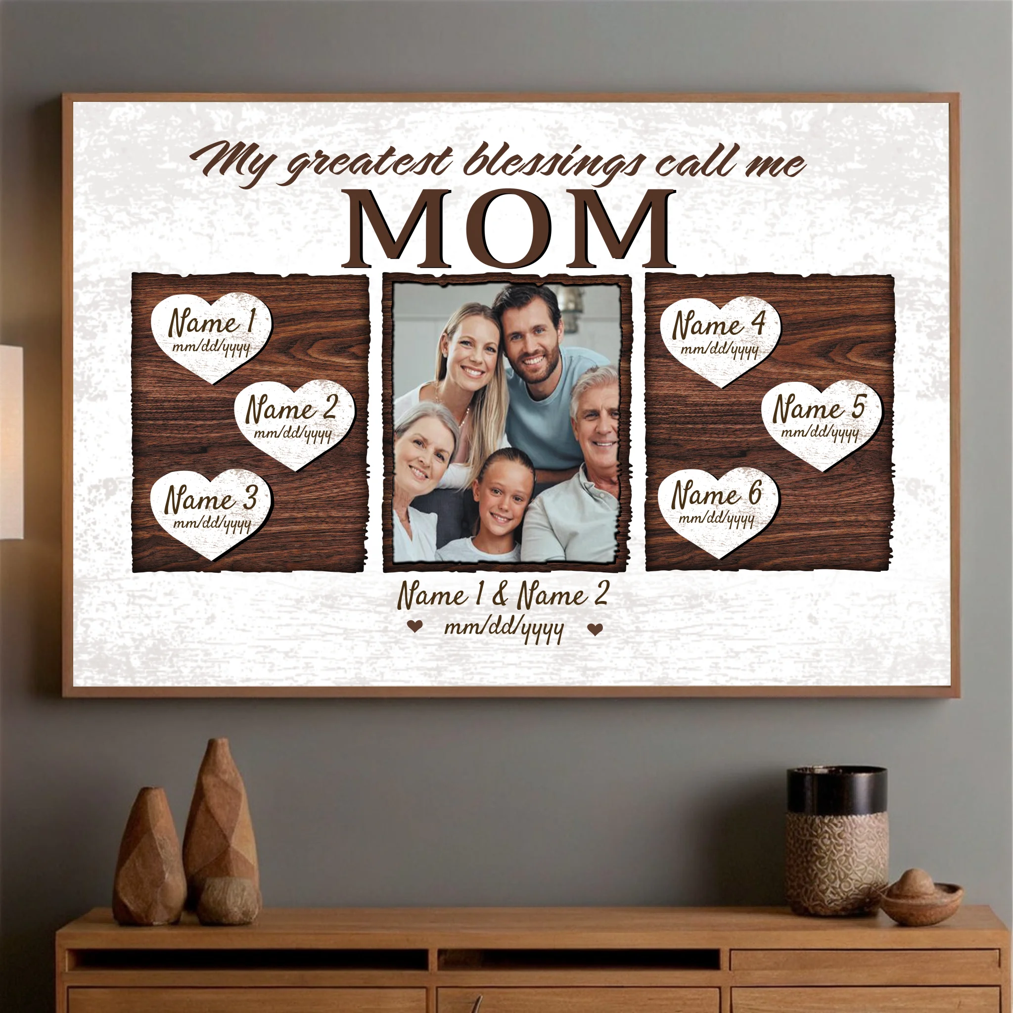Mom is Everything – Personalized Family Poster Honoring the Love That Holds You Together - 89Prints