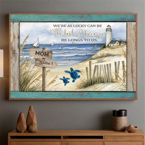 A Heartfelt Poster for the Best Mommy – Personalized Lighthouse Design - 89Prints