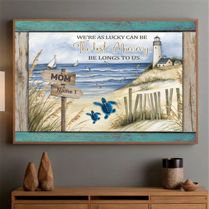 A Heartfelt Poster for the Best Mommy – Personalized Lighthouse Design - 89Prints
