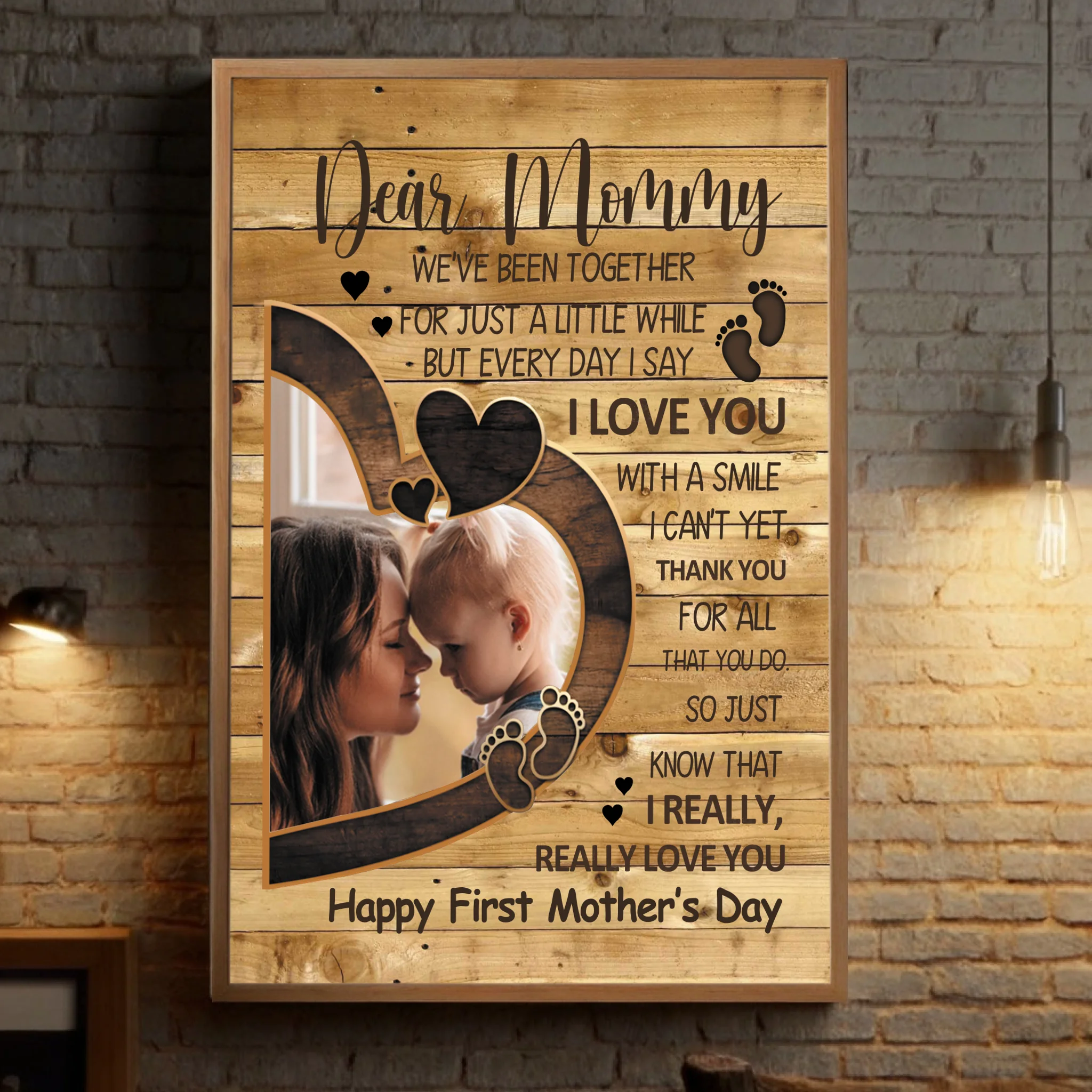 Personalized Poster for Mom – Add Your Special Moments with Custom Design - 89Prints