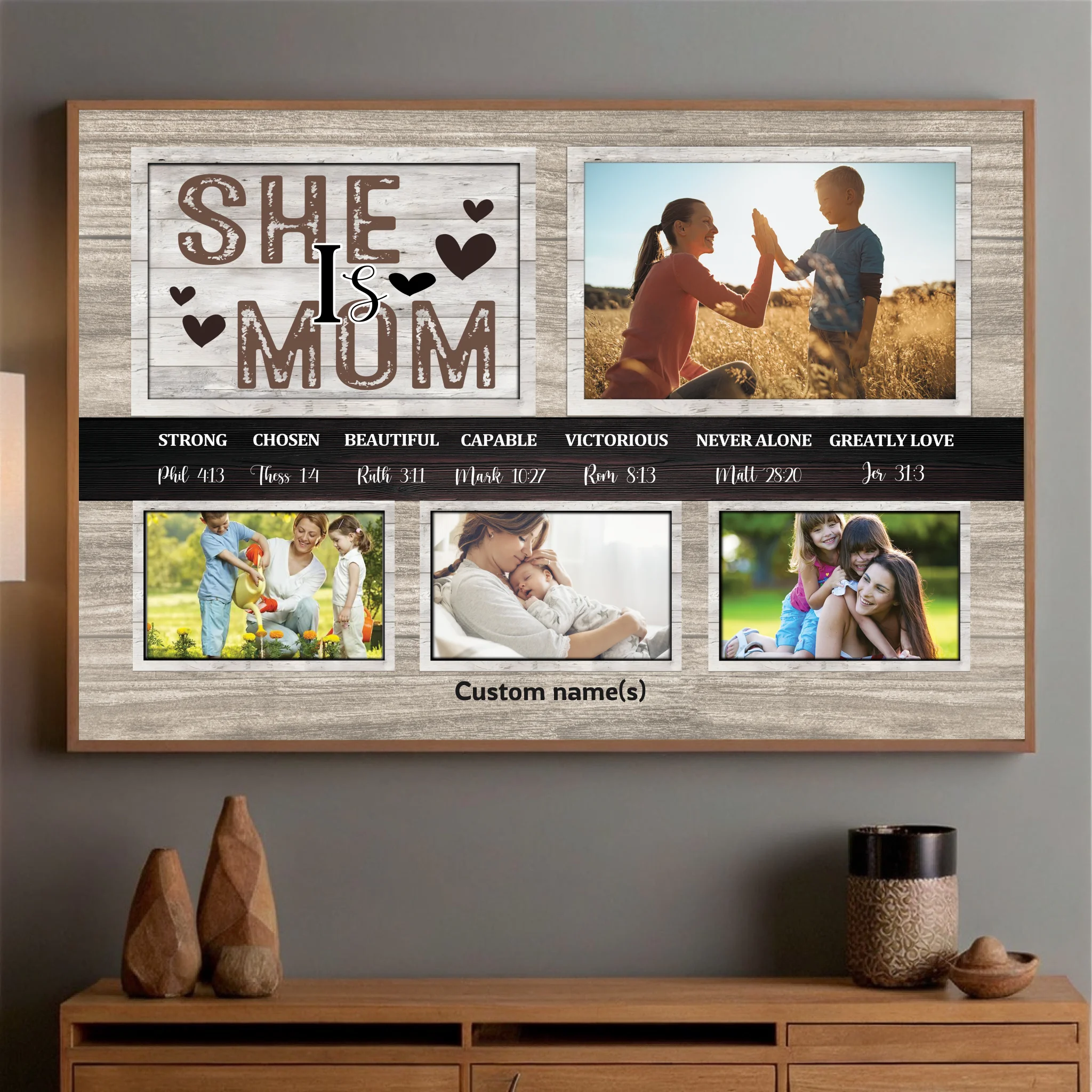Heartfelt Mother’s Day Gift – Personalized Family Poster to Celebrate Love - 89Prints