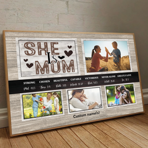 Heartfelt Mother’s Day Gift – Personalized Family Poster to Celebrate Love - 89Prints