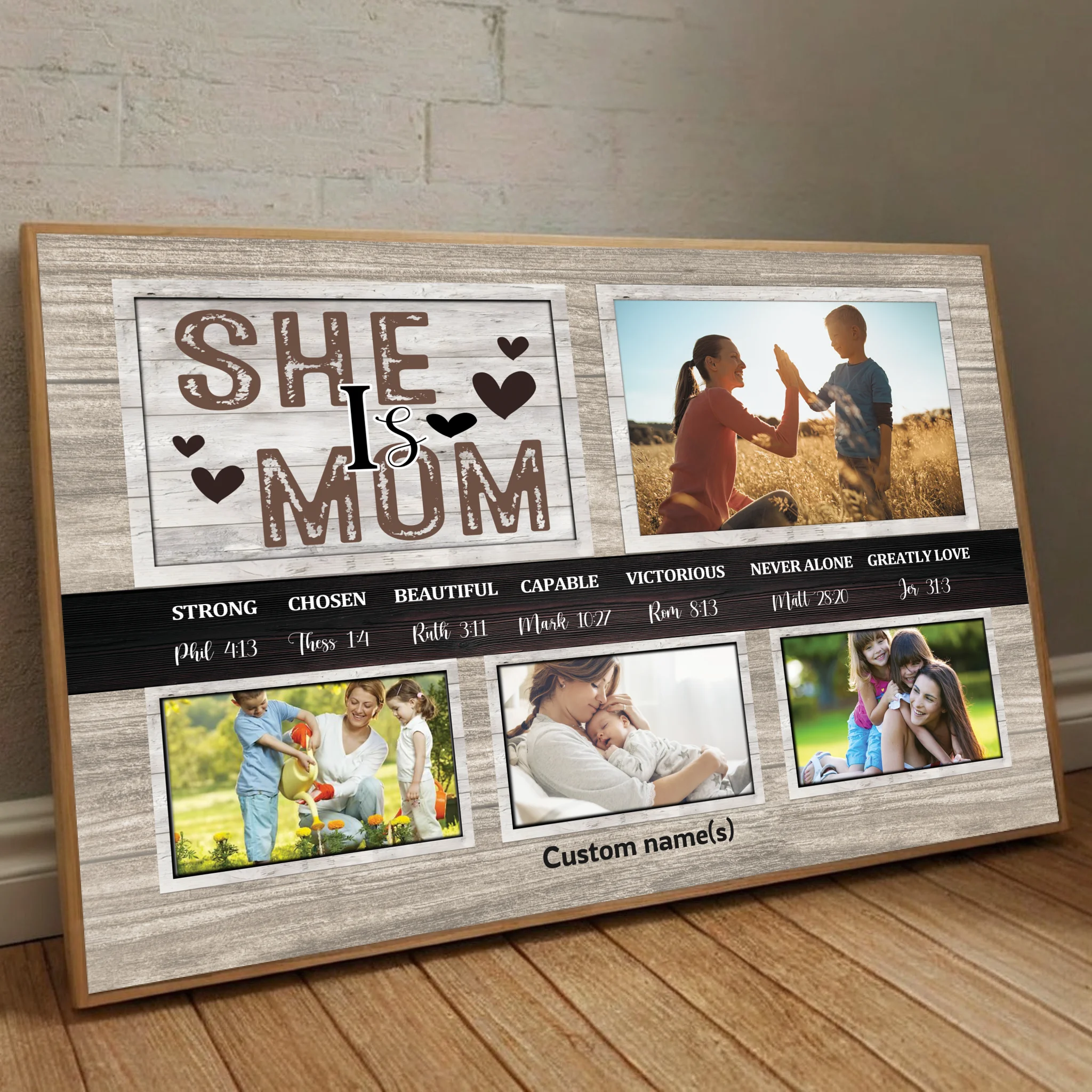 Heartfelt Mother’s Day Gift – Personalized Family Poster to Celebrate Love - 89Prints