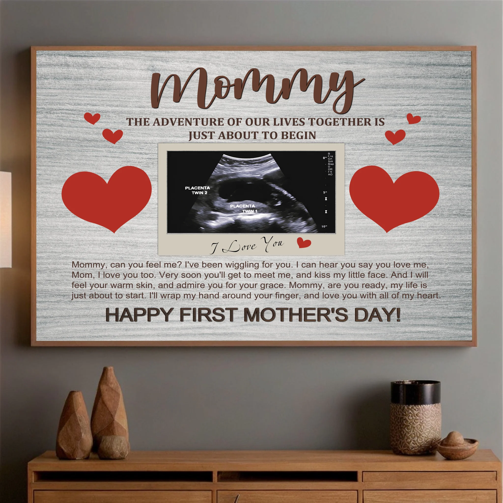 Personalized First Mother’s Day Poster for Mom – A Precious Gift - 89Prints