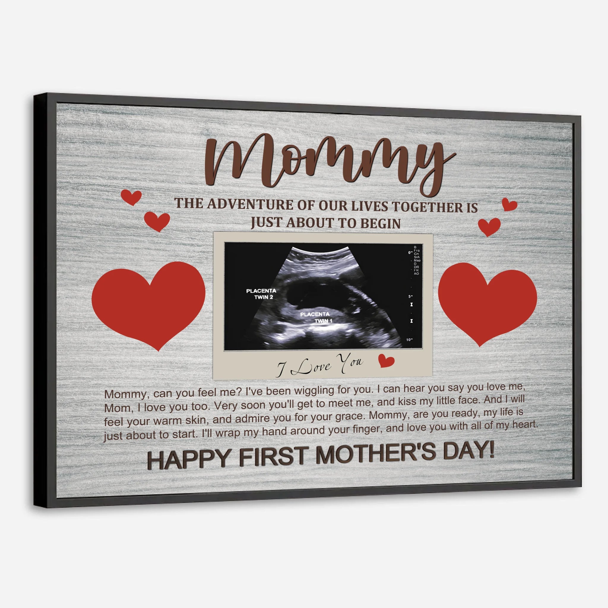Personalized First Mother’s Day Poster for Mom – A Precious Gift - 89Prints