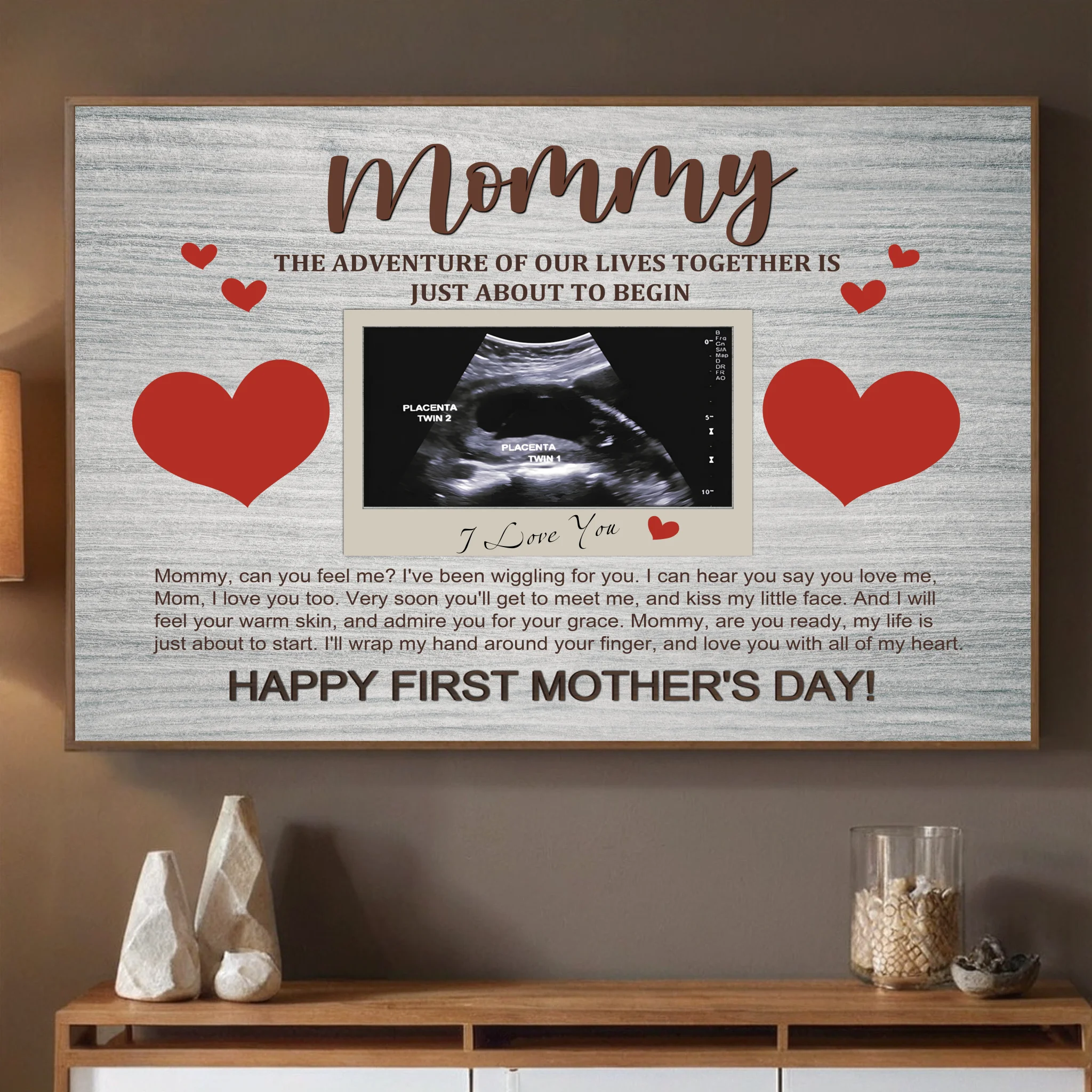 Personalized First Mother’s Day Poster for Mom – A Precious Gift - 89Prints