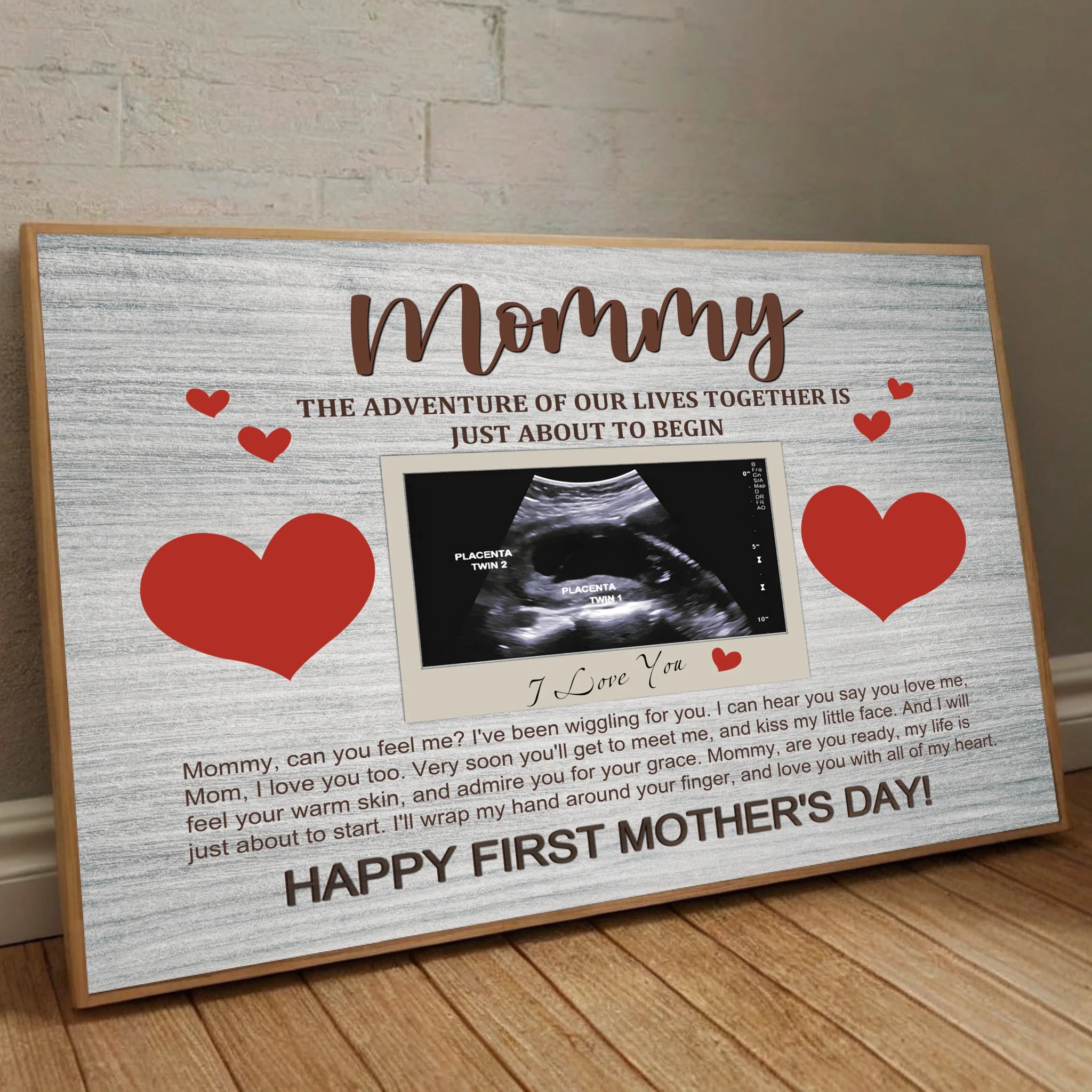 Personalized First Mother’s Day Poster for Mom – A Precious Gift - 89Prints