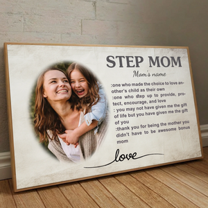 A Choice to Love – Personalized Step Mom Poster Gift - 89Prints