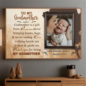 Personalized Canvas Painting: May God Always Protect and Bless You, Mom - 89Prints