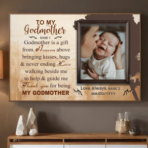 Personalized Canvas Painting: May God Always Protect and Bless You, Mom - 89Prints
