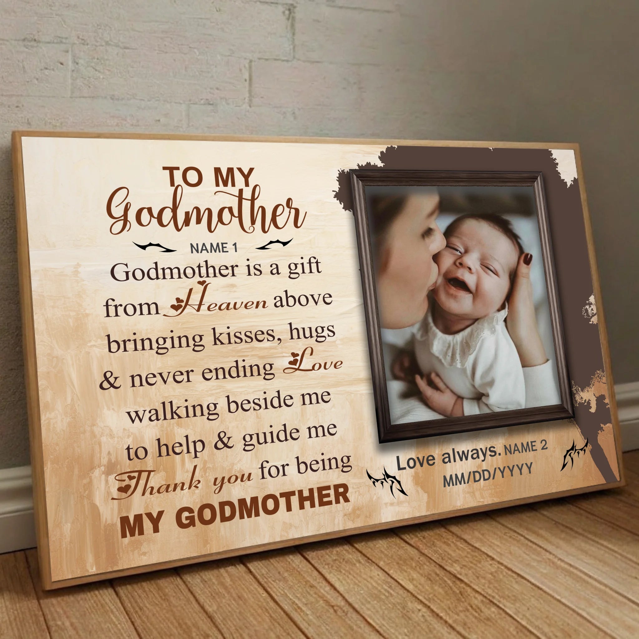 Personalized Canvas Painting: May God Always Protect and Bless You, Mom - 89Prints
