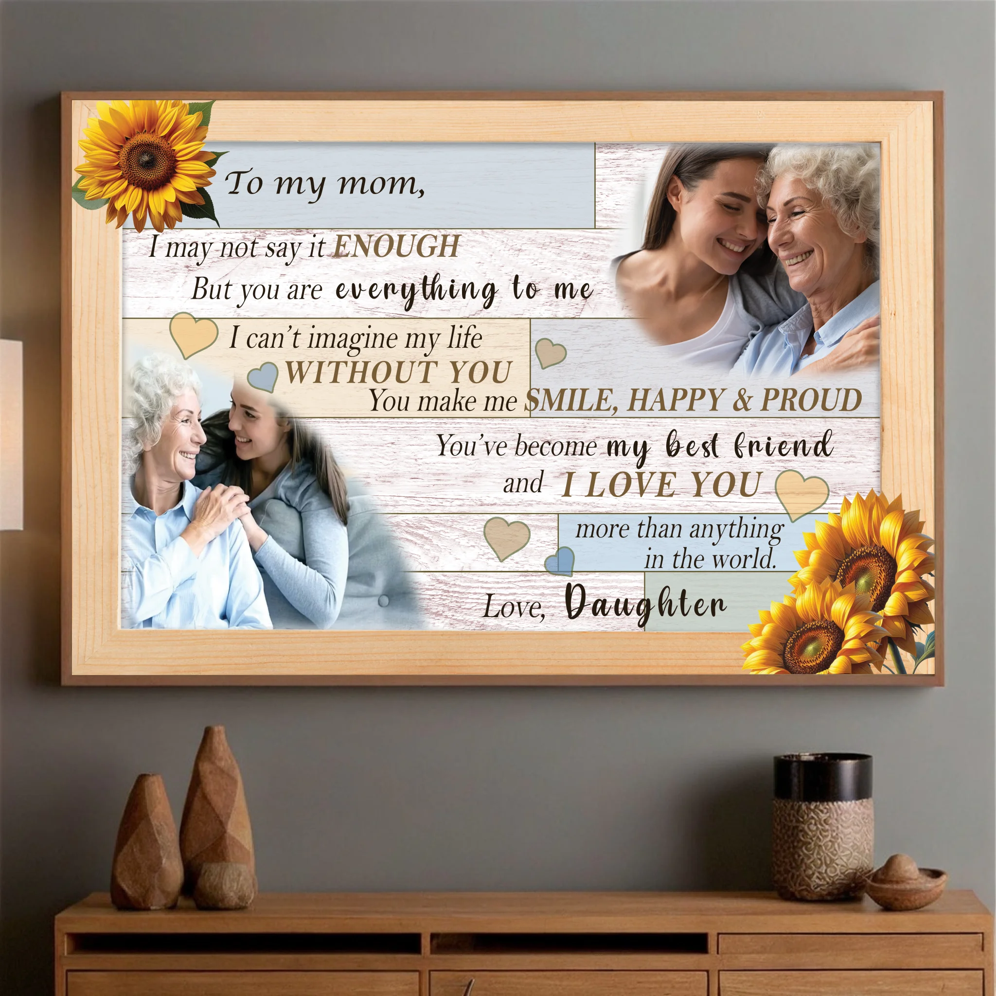 Personalized Mom Poster: Mother is the Source of Life for Me - 89Prints
