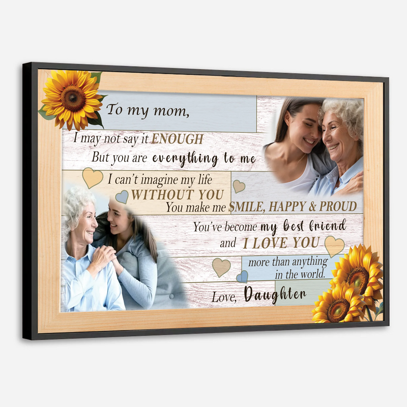 Personalized Mom Poster: Mother is the Source of Life for Me - 89Prints