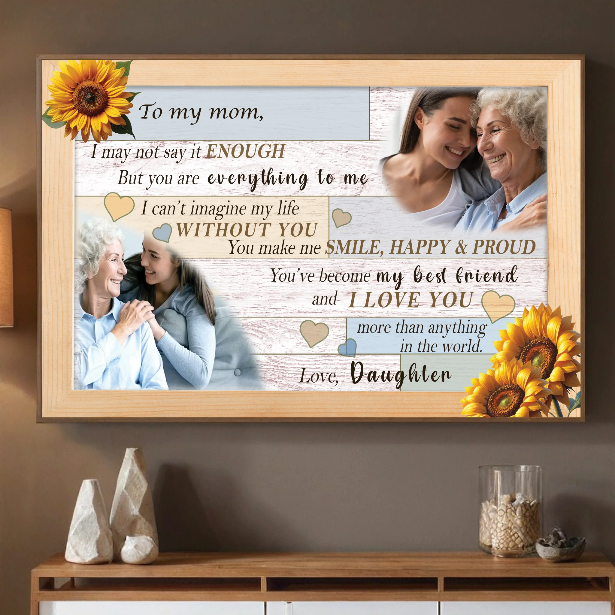 Personalized Mom Poster: Mother is the Source of Life for Me - 89Prints