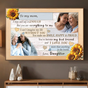 Personalized Mom Poster: Mother is the Source of Life for Me - 89Prints