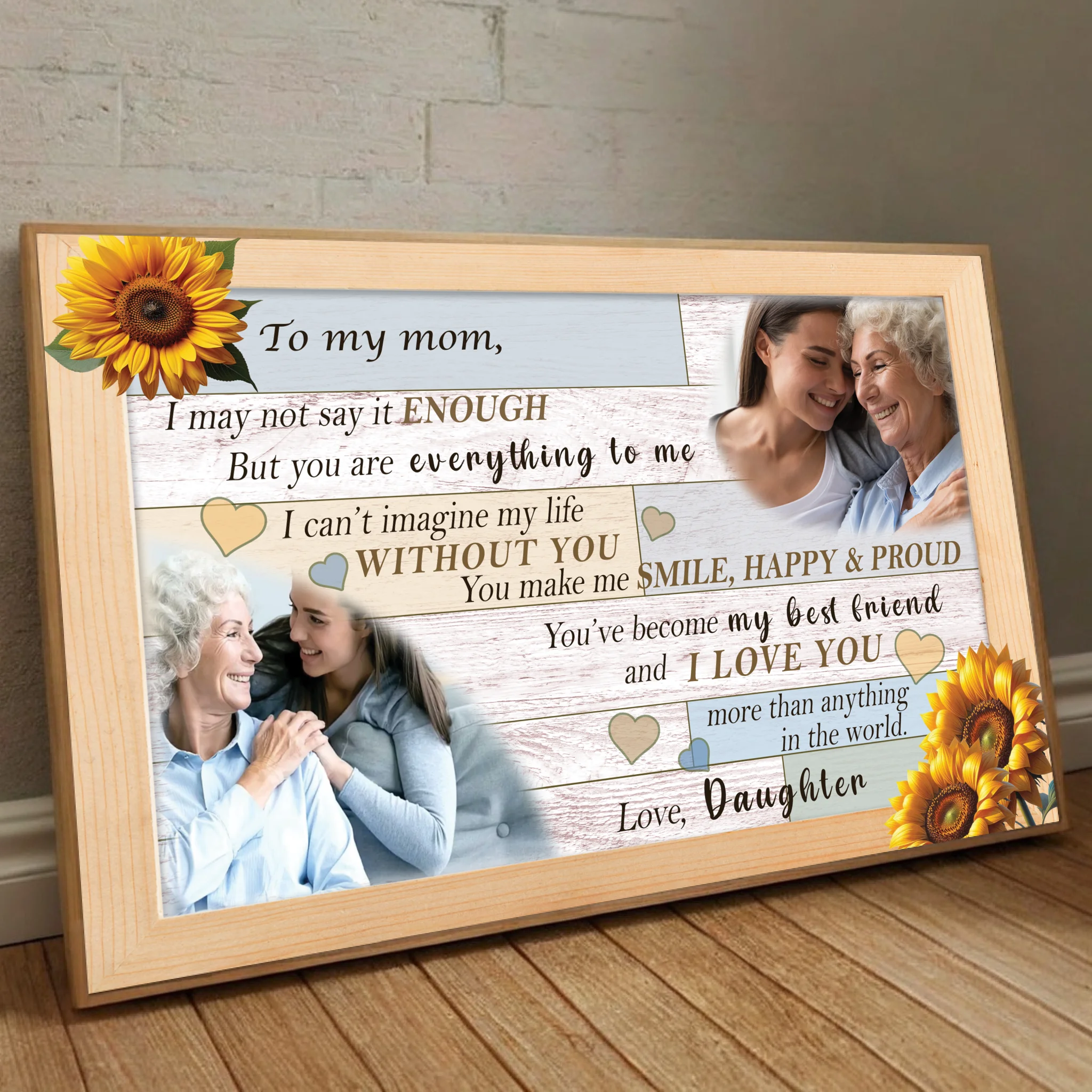 Personalized Mom Poster: Mother is the Source of Life for Me - 89Prints