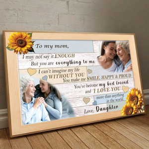 Personalized Mom Poster: Mother is the Source of Life for Me - 89Prints