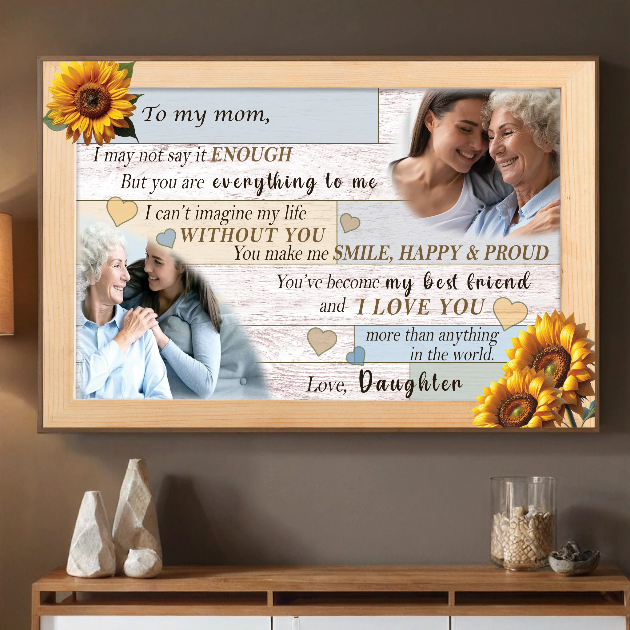 Personalized Mom Poster: Mother is the Source of Life for Me - 89Prints