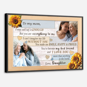 Personalized Mom Poster: Mother is the Source of Life for Me - 89Prints