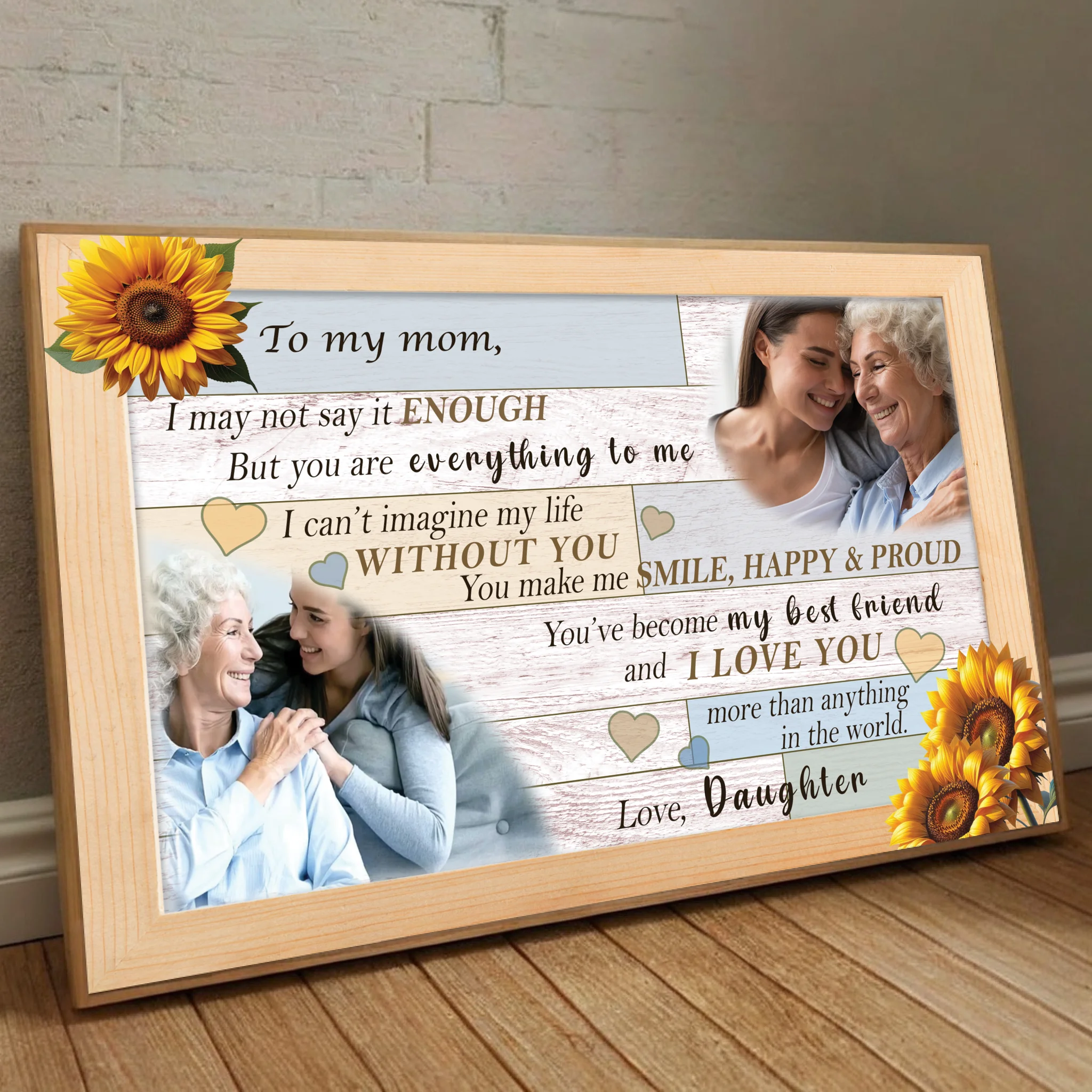 Personalized Mom Poster: Mother is the Source of Life for Me - 89Prints